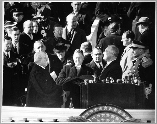 FDR takes Oath of Office